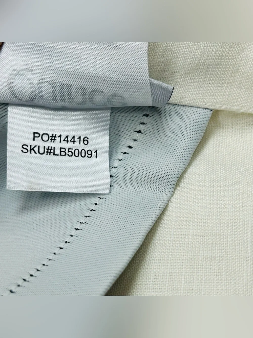 NWT QUINCE Set Of 2 48x108 European Linen True Blackout Curtains Cream 9188